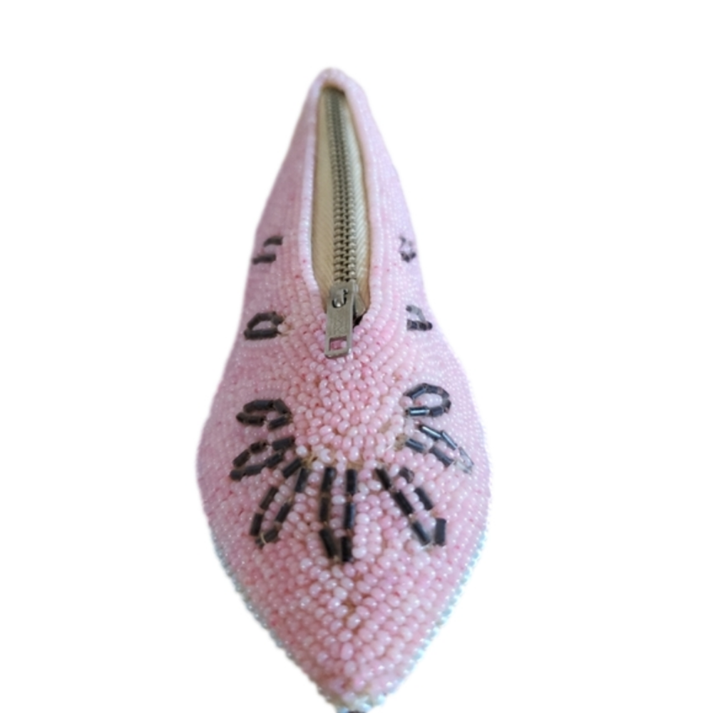 🍒HAND BEADED SLIPPER PURSE